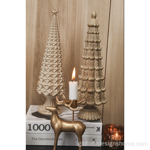 Taper Candle Holder Polyresin Tea Light Holder Autumn Decor Manufactory